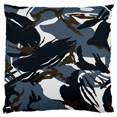 Blue Winter Camouflage, Military Camouflage 16  Baby Flannel Cushion Case (two Sides)