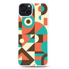 Retro Colorful Background, Retro Abstraction Iphone 15 Tpu Uv Print Case