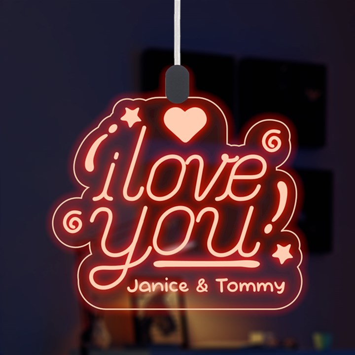 Happy Valentine LED Acrylic Ornament