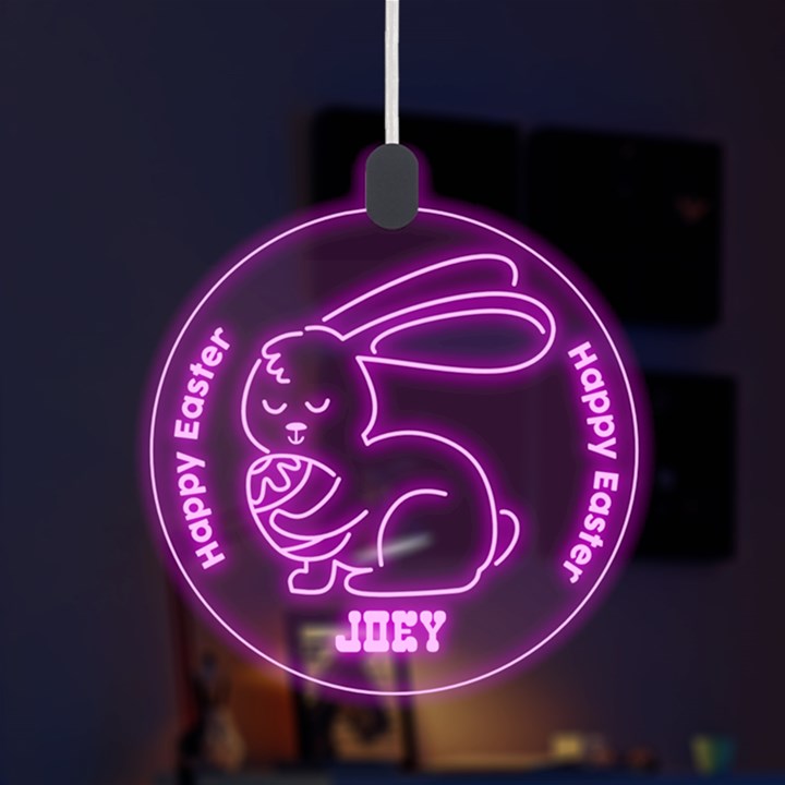 Easter Rabbit LED Acrylic Ornament