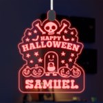 Personalized Happy Halloween Name Any Text LED Acrylic Ornament LED Acrylic Ornament Front