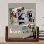 Personalized Photo Any Text Acrylic UV Print 6  Tabletop Frame (U-Shape) Front