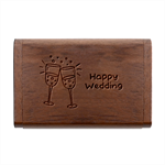 Personalized Wines Name Wood Oval USB Flash Drive Wood Oval USB Flash Drive Box