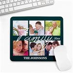 Family Photo Personalized Large Mousepad Front