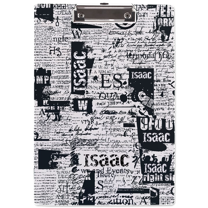 Newspaper Name Acrylic Clipboard A4 Acrylic Clipboard