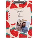 Personalized Fruit Memo Photo Name A4 Acrylic Clipboard A4 Acrylic Clipboard Front