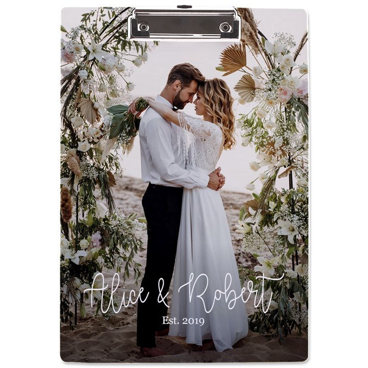 Photo and Text Acrylic Clipboard A4 Acrylic Clipboard