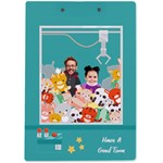 Personalized Claw Machine Photo Name A4 Acrylic Clipboard A4 Acrylic Clipboard Back