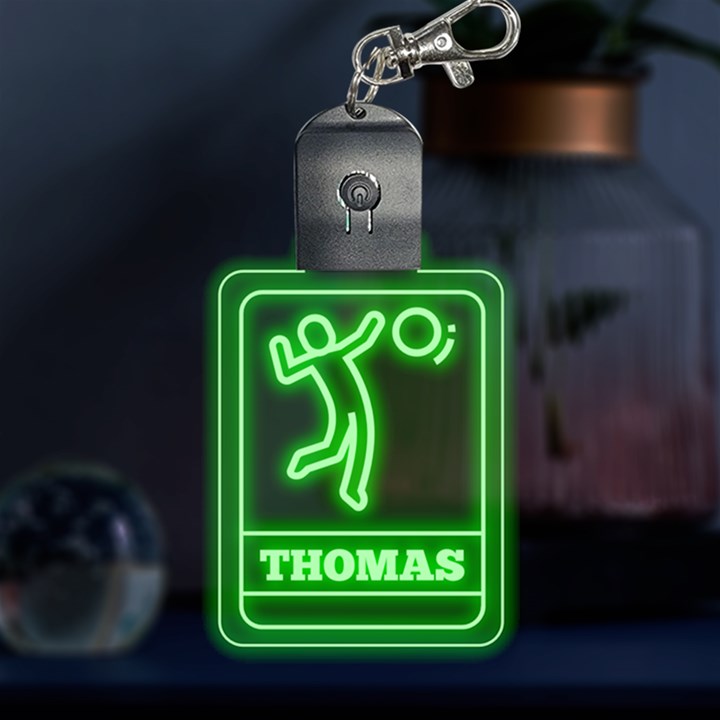 Personalized Name Sport LED Key Chain
