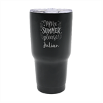 Personalized Name Any Text Summer Vibes 30oz Thermal Travel Tumbler 30oz Thermal Travel Tumbler Front