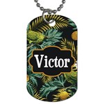 Tropical Name Dog Tag Dog Tag (One Side) Front