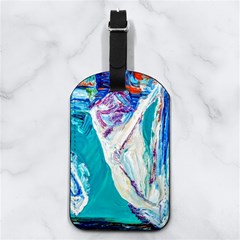 Sailing Boat Nappa Leather Luggage Tag Rectangle