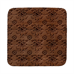 Retro 1880s Flowers Pattern 2 Square Wood Guitar Pick Holder Case And Picks Set