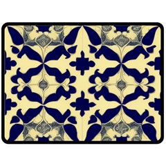 Royal Fractal Pattern 3 Fleece Blanket (large)