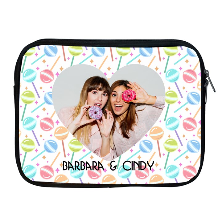 Candy Heart Personalized Name and Photo IPad Case Apple iPad Zipper Case