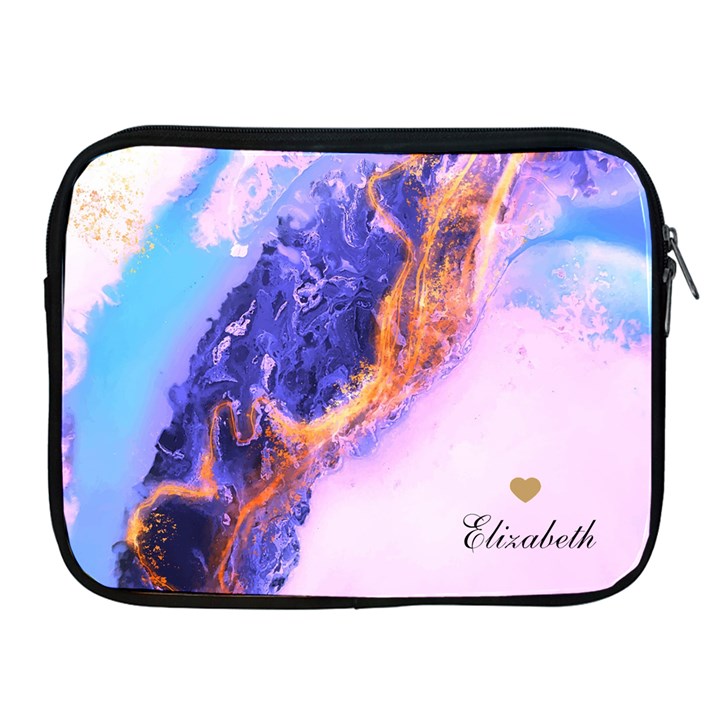 Personalized Initial Name Marble iPad Zipper Case Apple iPad Zipper Case