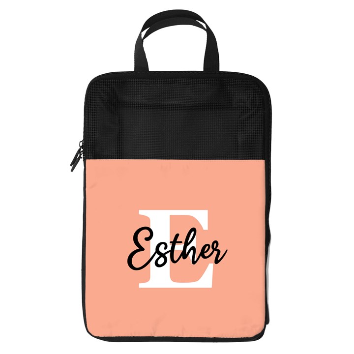 Personalized Initial Name Any Text Foldable Shoe Storage Bag Foldable Shoe Storage Bag