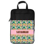 Personalized Name Any Text Floral Pattern Foldable Shoe Storage Bag Foldable Shoe Storage Bag Front