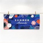 Personalized Tropical Summer Name Any Text Hand Towel Hand Towel Front