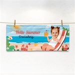 Personalized Tropical Summer Name Any Text Hand Towel Hand Towel Front