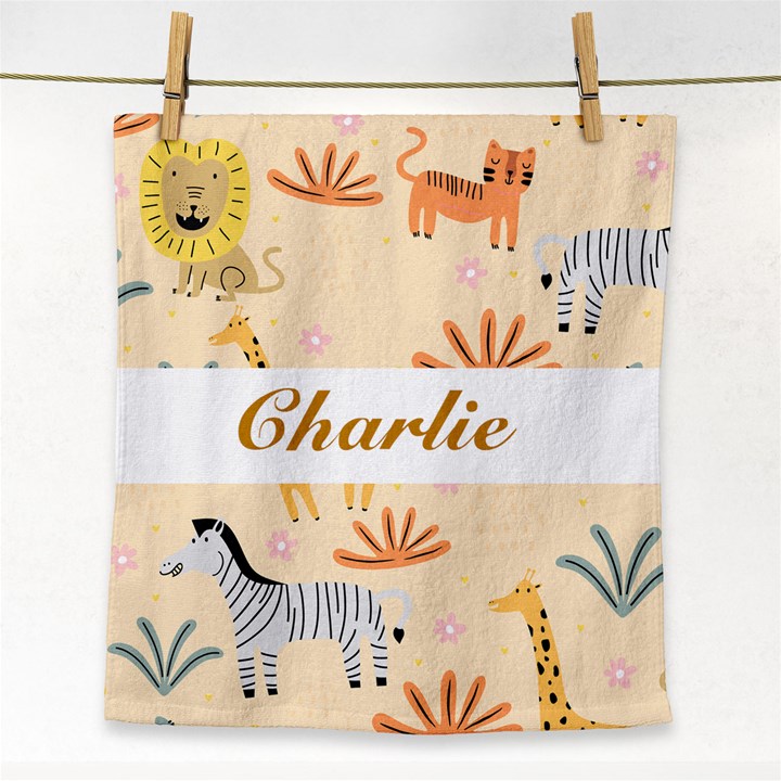 Animal Pattern Face Towel