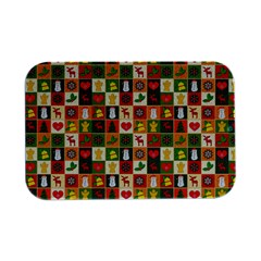 Template Christmas Pattern Open Lid Metal Box (silver)  