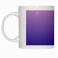 Cotton Candy Pink To Navy Blue Linear Gradient White Mug
