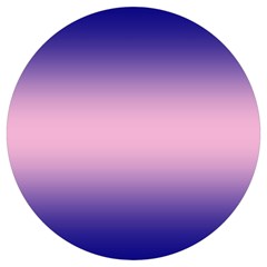 Navy Blue To Cotton Candy Pink Bilinear Gradient Round Trivet