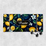 Custom Fresh Lemon Name Any Text 29 X13  Super Absorbent Gym Sports Towel Front