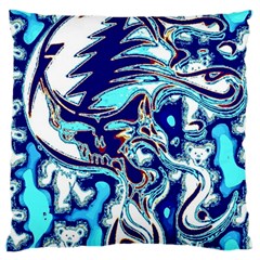 Trippy Dippy Bears Blue Dancing Greatful Dead Skull Steal Your Face Standard Premium Plush Fleece Cushion Case (two Sides)