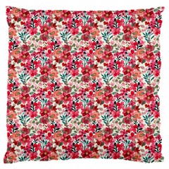 Red Flowers 16  Baby Flannel Cushion Case (two Sides)