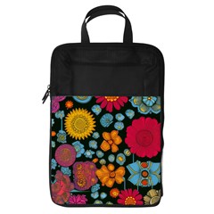 Mid Century Retro Floral 1970s 1960s Pattern 77 Foldable Shoe Storage Bag