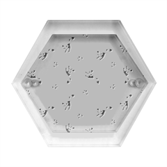 Bluey Pattern Hexagon Wood Jewelry Box