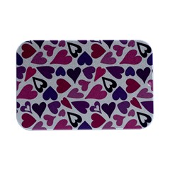 Heart Pattern Repetition Background Open Lid Metal Box (silver)  