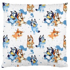 Bluey, Bluey Merch, Bluey Pattern, Bluey Bluey, Bingo, Bluey Design, Bluey Dog Large Cushion Case (one Side)