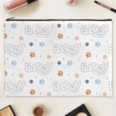 Bluey, Bluey Merch, Bluey Pattern, Bluey Bluey, Bingo, Bluey Design, Bluey Dog Cosmetic Bag (xxxl)