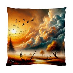 Nature Storm Painting Standard Cushion Case (one Side)