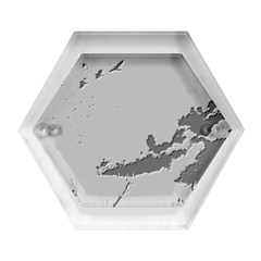 Nature Storm Painting Hexagon Wood Jewelry Box