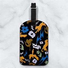 Pattern Design Seamless Texture Nappa Leather Luggage Tag Rectangle
