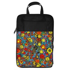 Mid Century Retro Floral 1970s 1960s Pattern 56 Foldable Shoe Storage Bag