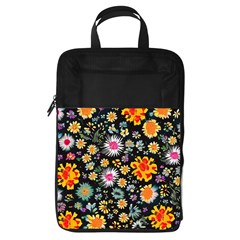 Mid Century Retro Floral 1970s 1960s Pattern 57 Foldable Shoe Storage Bag
