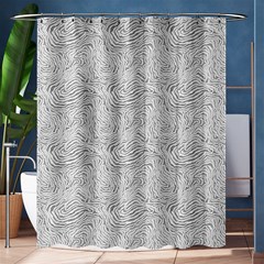 Light Grey Snake Shower Curtain 60  X 72  (medium) 