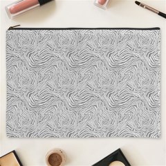 Light Grey Snake Cosmetic Bag (xxxl)