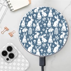 Easter Bunny Pattern Wireless Fast Charger(white)