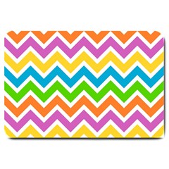 Chevron Pattern Design Texture Large Doormat