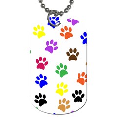 Pawprints Paw Prints Paw Animal Dog Tag (one Side)