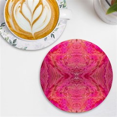 Pink Pour  Uv Print Round Tile Coaster