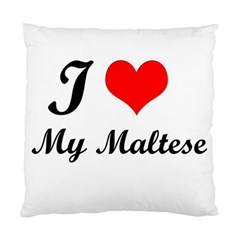 I Love My Maltese Cushion Case (one Side)
